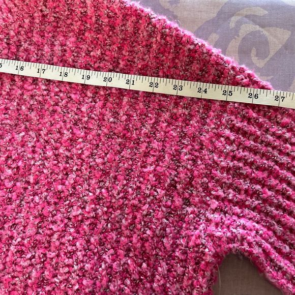 NWOT Sincerely Jules Hot Pink barbie pink crop sweater A7 - Picture 11 of 16